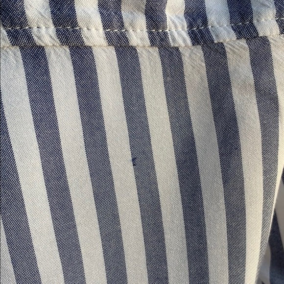 Embroidered American Eagle Striped Blue Shirt S - Picture 7 of 10